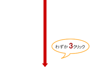 わずか3クリック