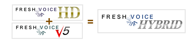 FreshVoiceHDとFreshVoiceV5の機能を兼ね備えたFreshVoiceHYBRID