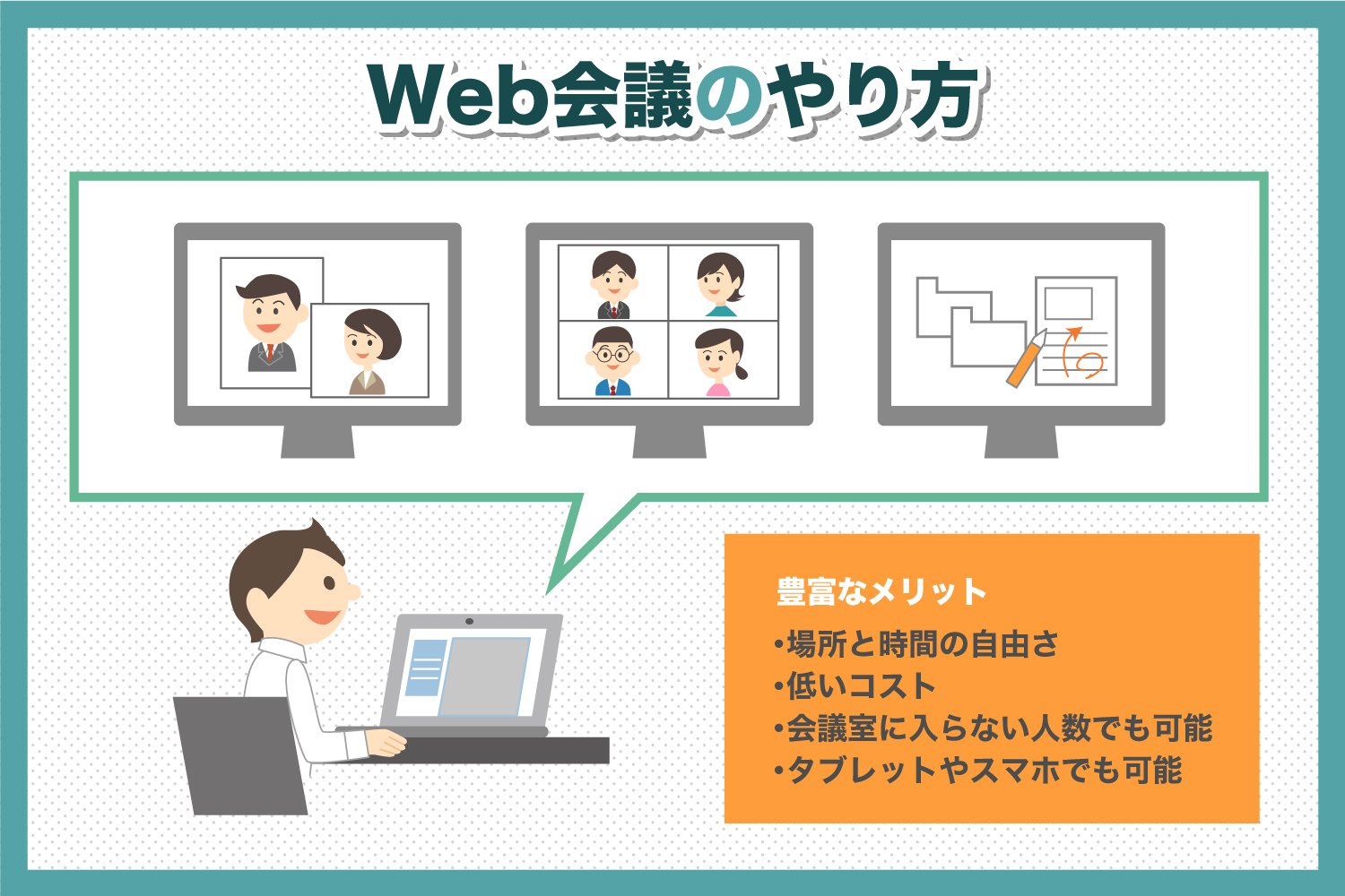 【Web会議のやり方】必要なもの、準備とやり方を画像で詳しく解説